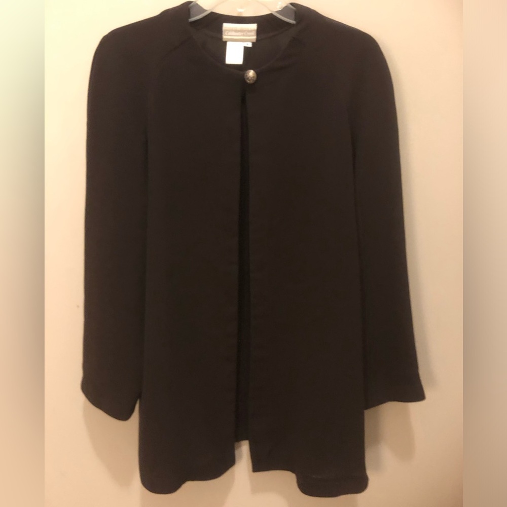 Coldwater creek brown long jacket